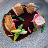 The Ferry House Pork and Rhubarb