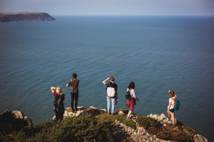 GLOW RISE FIERCE REREAT, CARDIGAN, PEMBROKESHIRE. Photo credit Heather Birnie