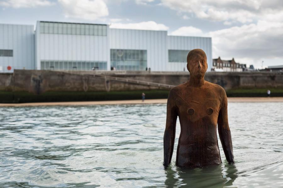 ANOTHER TIME by Antony Gormley, Margate. Photo credit Thierry Bal