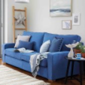 Fable & Plumb Aesop three seater sofa in Linara 'Bilberry', £2,010