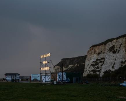 Sussex Modern Nathan Coley Installation Newhaven. Photo credit Keith Hunter