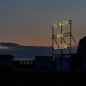 Sussex Modern Nathan Coley Installation Newhaven. Photo credit Keith Hunter