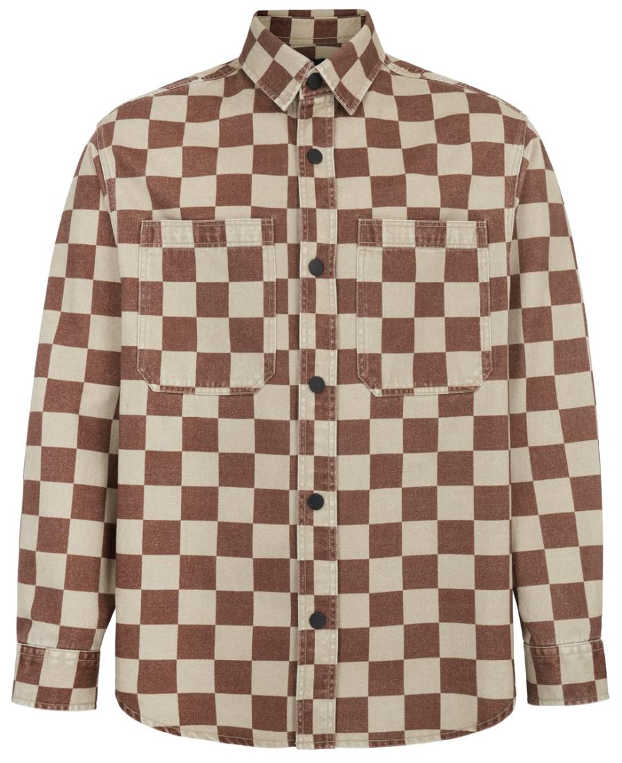 Checkerboard overshirt, £40, River Island