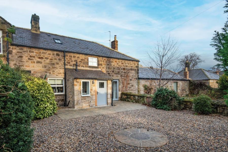 The master bathroom at The Gallery is a characterful stone cottage