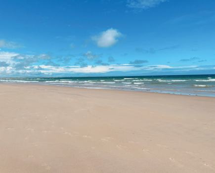 The golden sandy beach at Alnmouth. Photography Tracey Bloxham