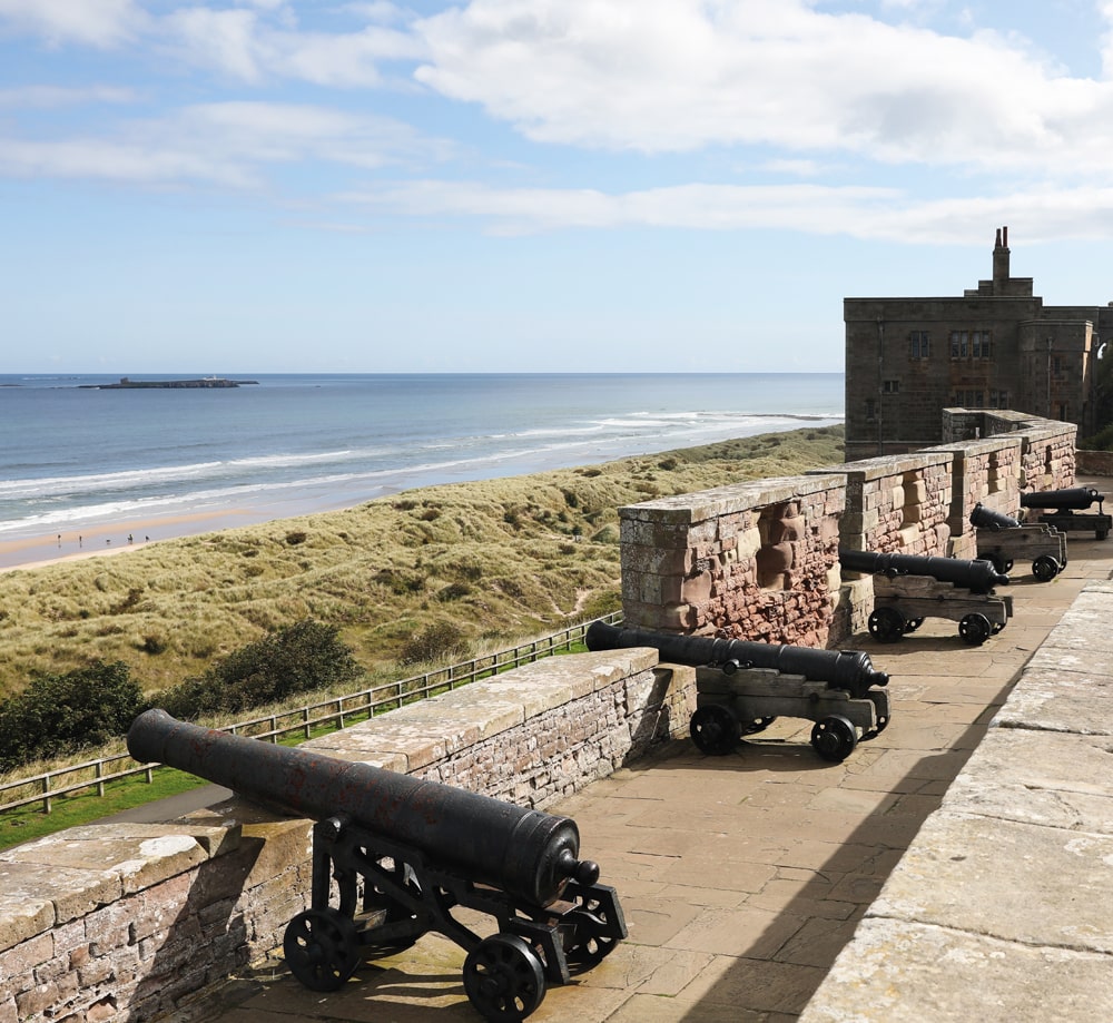 Cannons on 
the battlements