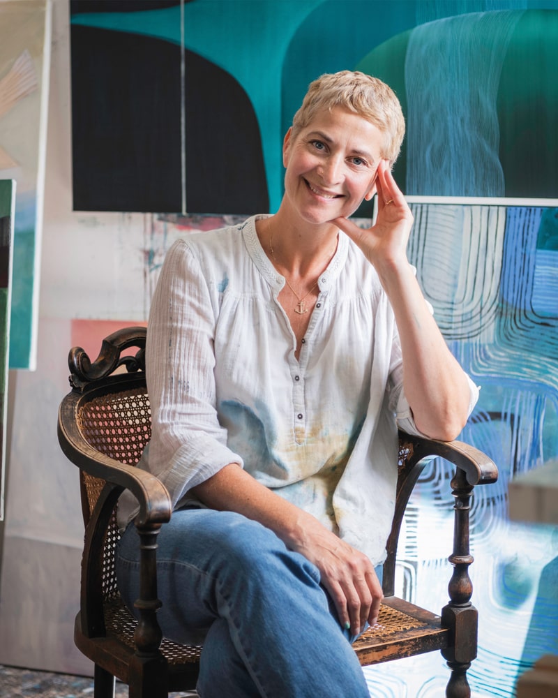 Louise Body in her studio Photo credit kingandmcgaw.com and louisebody.com