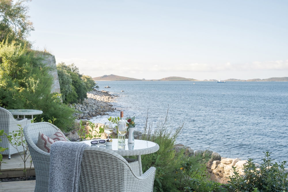 Each lodge has a private deck - Tregarthen’s Hotel