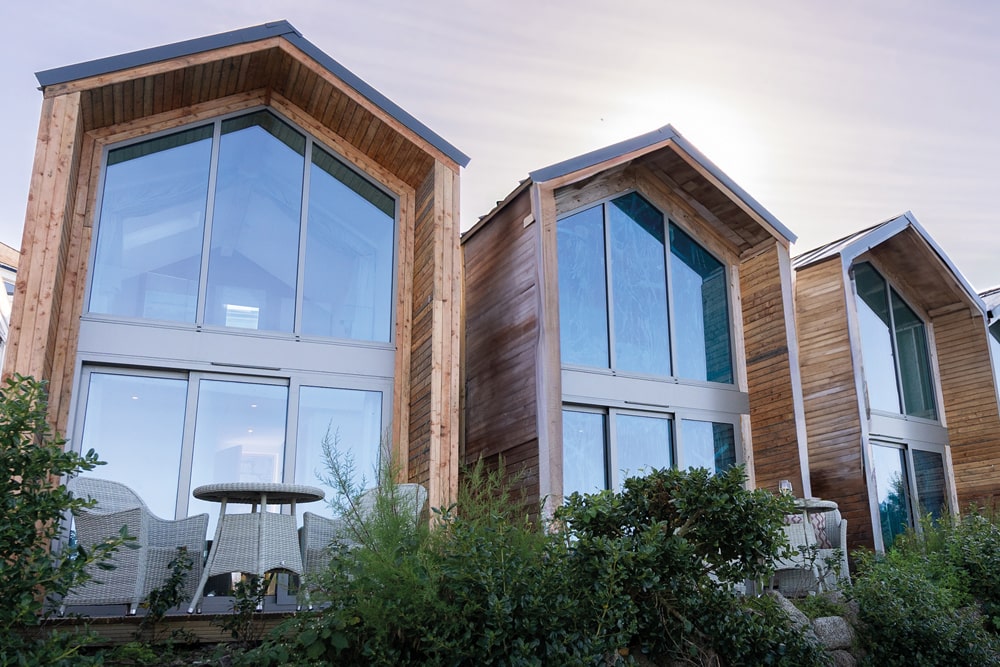 The new lodges offer stunning sea views - Tregarthen’s Hotel