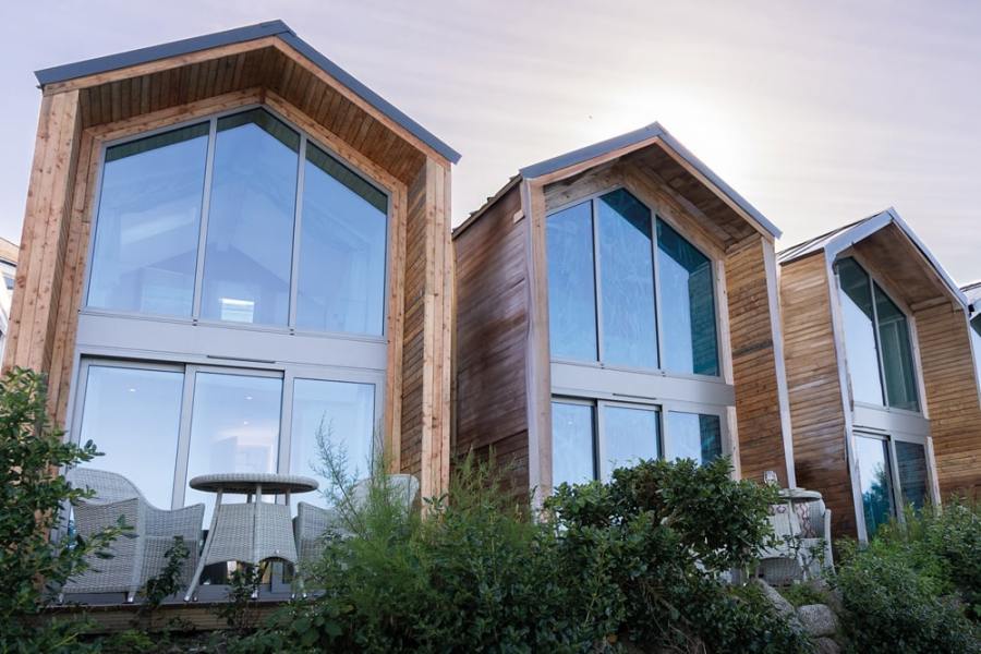 The new lodges offer stunning sea views - Tregarthen’s Hotel