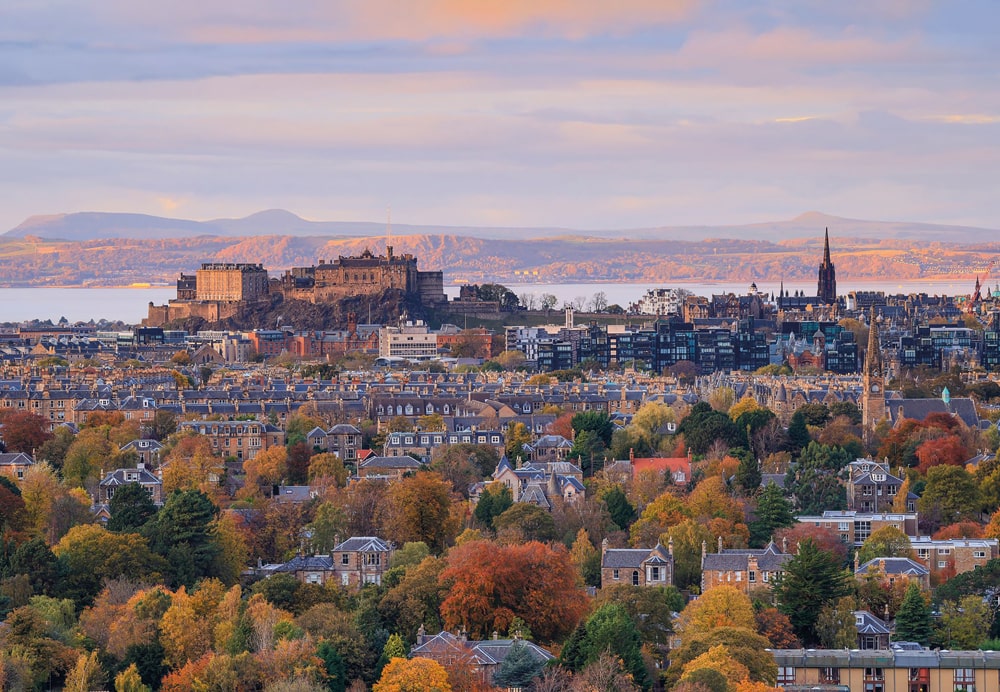 Edingburgh Castle overlooks the Firth of Forth. Photo credit, VisitScotland / Kenny Lam