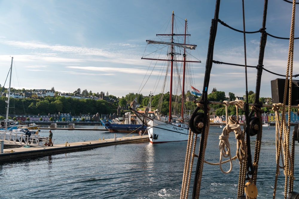 Flying Dutchman at Tobermory - photo credit VentureSail