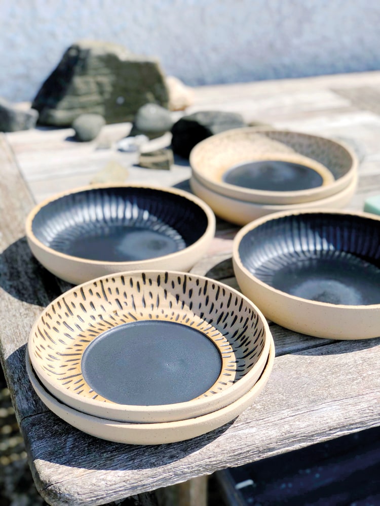 Tableware made for Michelin-Starred restaurant Loch Bay