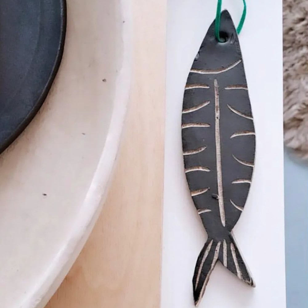 Hanging decorations inspired by local marine life