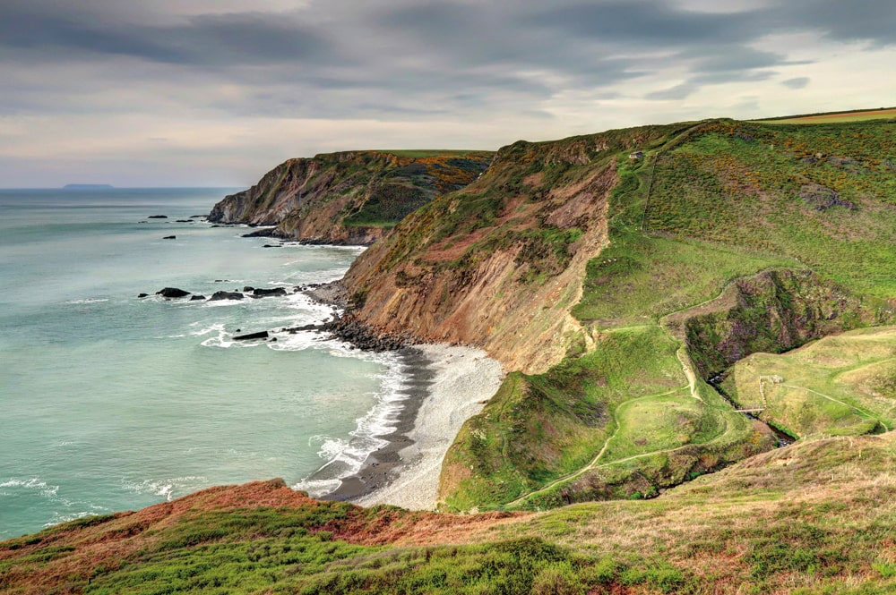 Remote and rocky Marsland Mouth, on the Devon-Cornwall border, is a nature reserve - photo credit Chris Bull