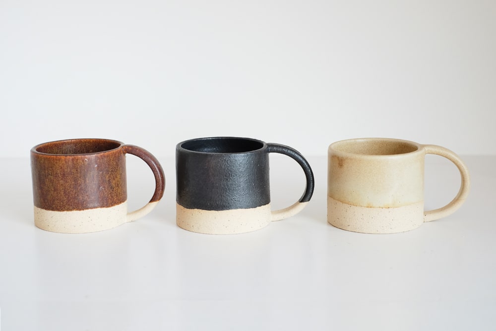 Glazes for the stoneware mimic the colours of the local environment and the Hebridean seasons