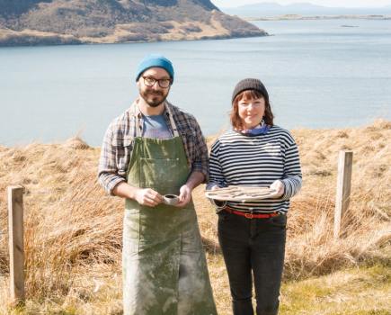 Kayti and Luke have established a home and a thriving business on Skye's Waternish Peninsula