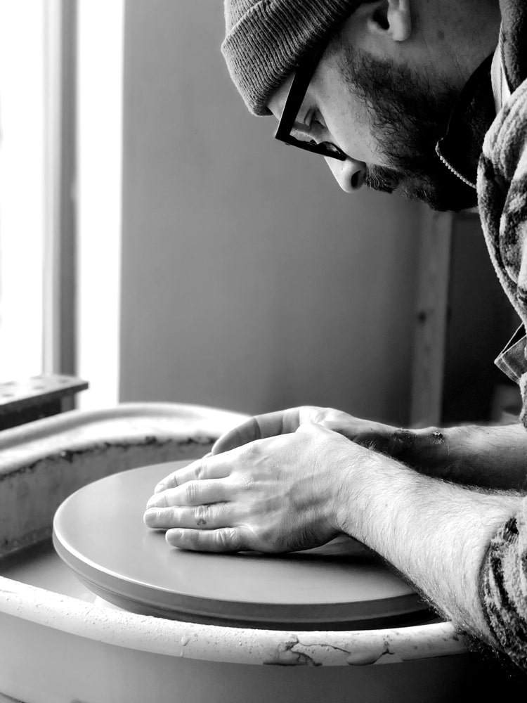 One quick lesson on the wheel from Kayti and Luke was hooked – now Skíõ Pottery is a joint venture