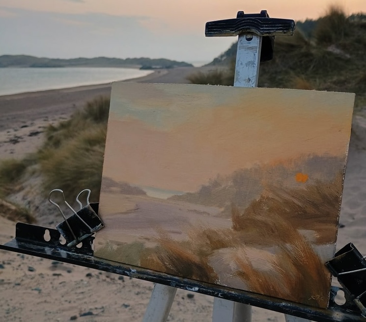 Art on Anglesey- Becky Thorley-Fox painting