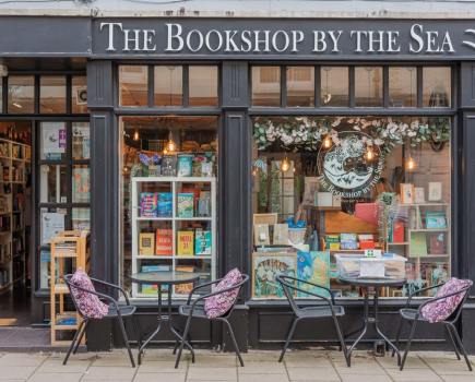 Founder Freya Blyth welcomes customers and the community to the bookshop