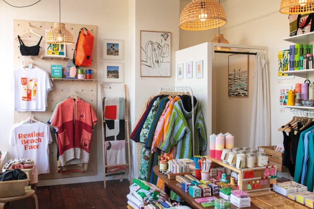 Katy sells beachwear, clothing, gifts, and accessories to help make a holiday rental feel like home