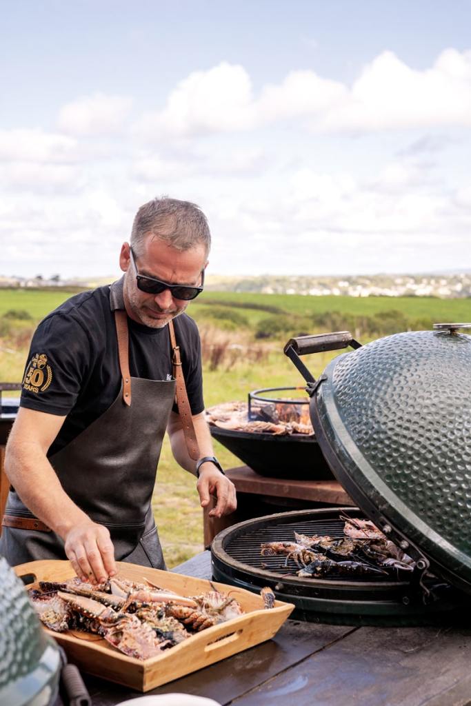 Ross Geach cooks on Big Green Eggs. Photography Frankie Thomas