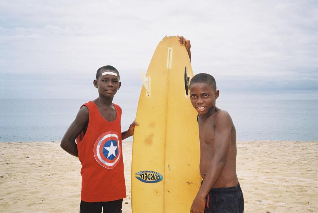 Two of the young surfers who appear in the We the Surfers film