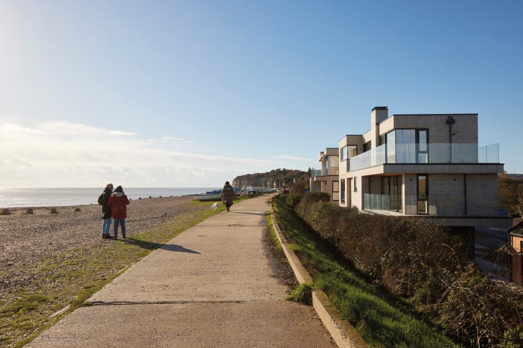 The shore is only a few steps away