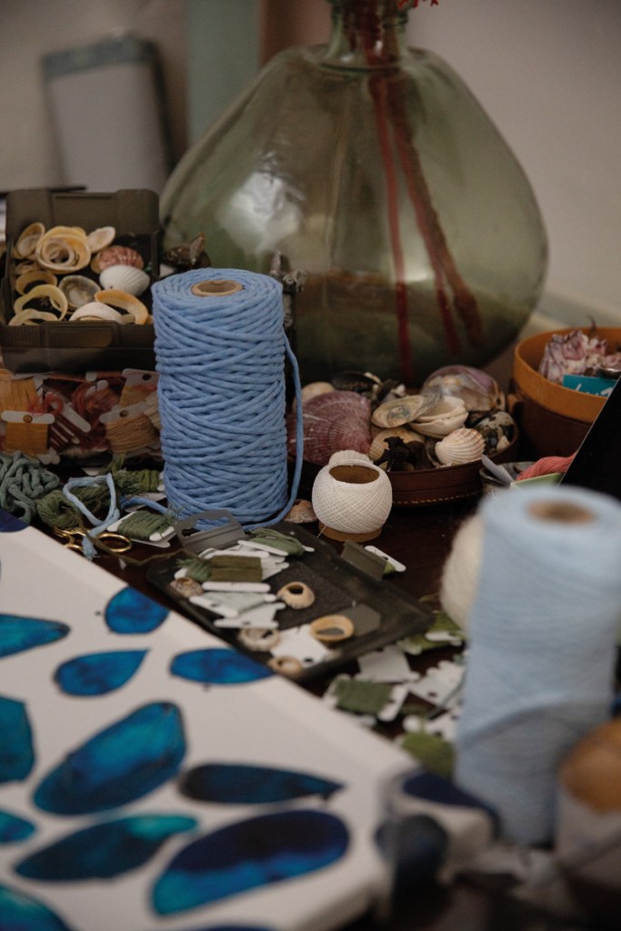 The artist’s material