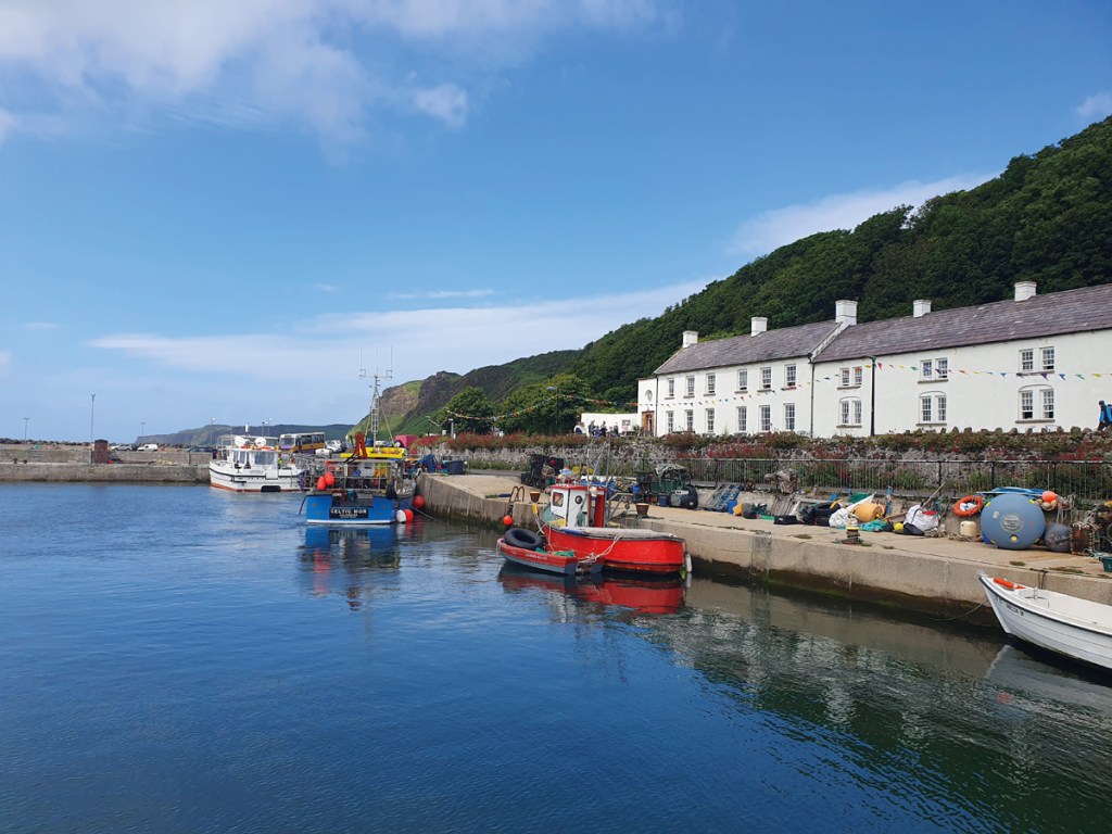 The Manor House 
overlooks the harbour on Rathlin Island 
