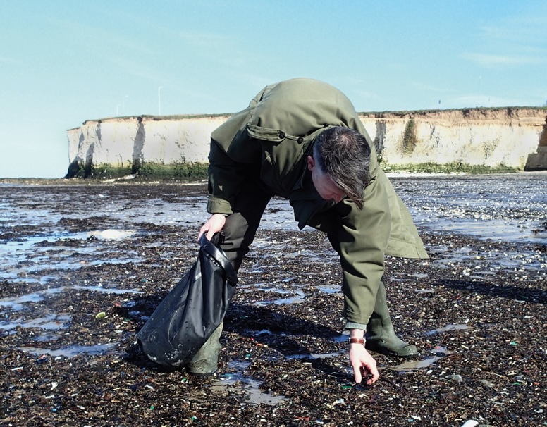 Steve has spent decades combing the beaches near his home for materials which are then used in his art