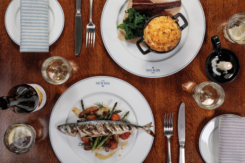 The New Inn Tresco - Locally Caught Mackerel and Shepherd's Pie - Photo credit David Butler