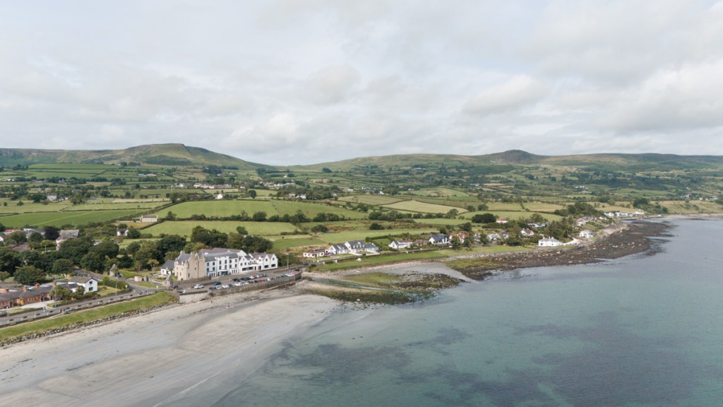 Ballygally Castle Hotel - a aerial view