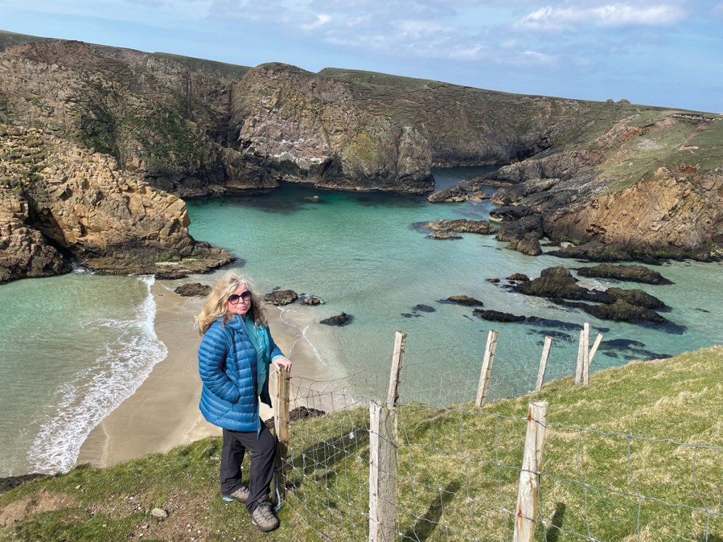 Sarah spends months travelling the UK coast, seeking seascapes to paint