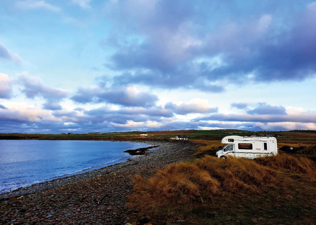Sarah tours in her motorhome